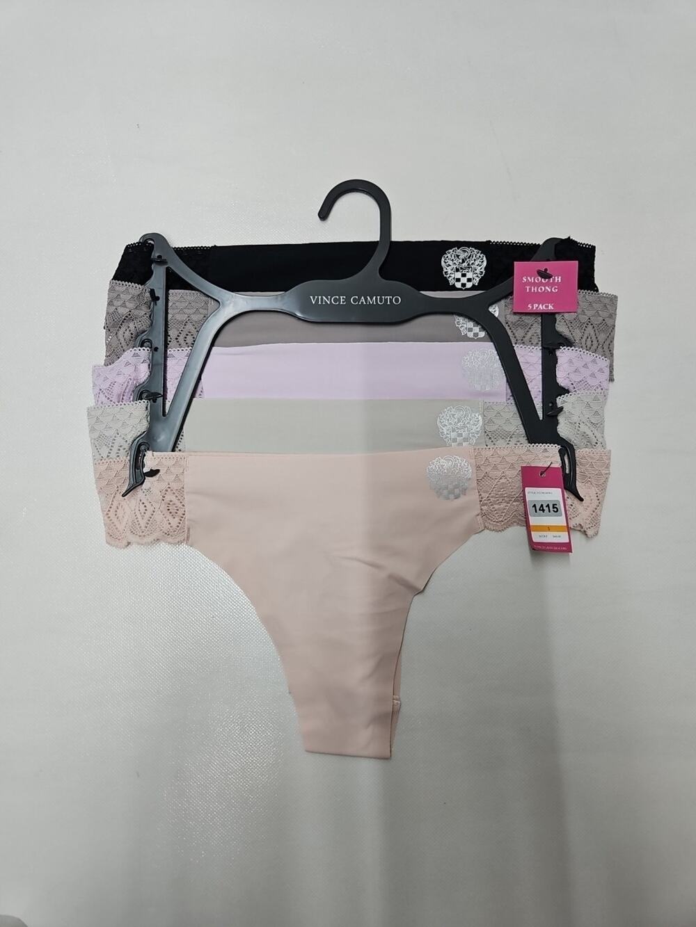Vince Camuto Smooth Thong Size Small Multicolor 5pk New